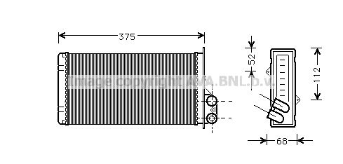 AVA QUALITY COOLING Теплообменник, отопление салона RT6226